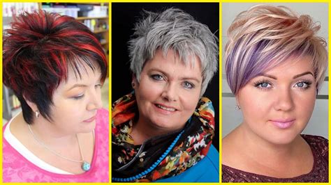 short haircuts for plus size women|plus size haircuts for chubby women.